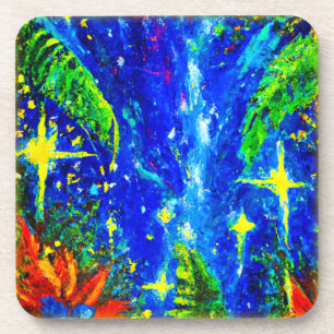 Jungle Stars Painting. Buy Now Coaster