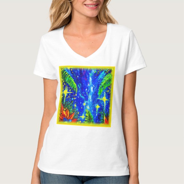 Jungle Stars Painting. Buy Now T-Shirt (Front)
