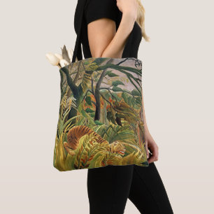 Jungle Storm Tiger – Rousseau Art Tote Bag