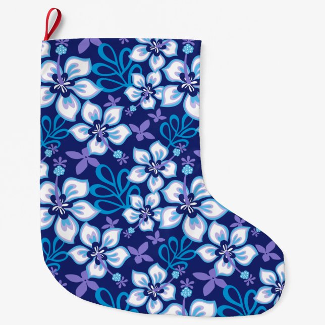 JUNGLE SURF (BLUE COMBO LARGE CHRISTMAS STOCKING (Front)