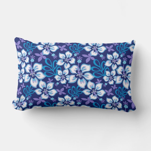 JUNGLE SURF (BLUE COMBO) LUMBAR CUSHION (Front)