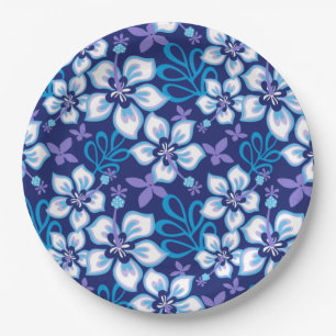 JUNGLE SURF (BLUE COMBO) PAPER PLATE