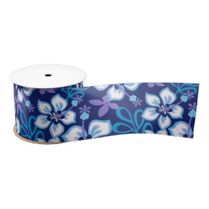 JUNGLE SURF (BLUE COMBO) SATIN RIBBON