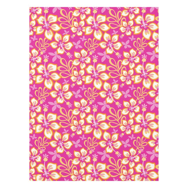 JUNGLE SURF (HOT PINK COMBO) TABLECLOTH (Front)