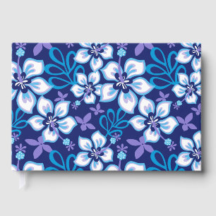 JUNGLE SURF PATTERN IN BLUE GUEST BOOK