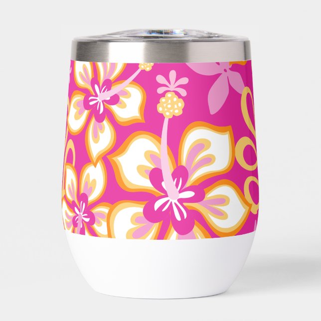JUNGLE SURF PATTERN IN HOT PINK COMBO (Front)