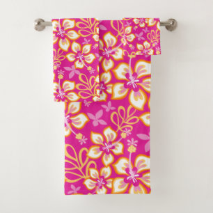 JUNGLE SURF (PINK COMBO) BATH TOWEL SET