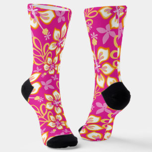 JUNGLE SURF (PINK COMBO) SOCKS