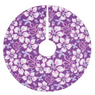 JUNGLE SURF (PURPLE COMBO) BRUSHED POLYESTER TREE SKIRT