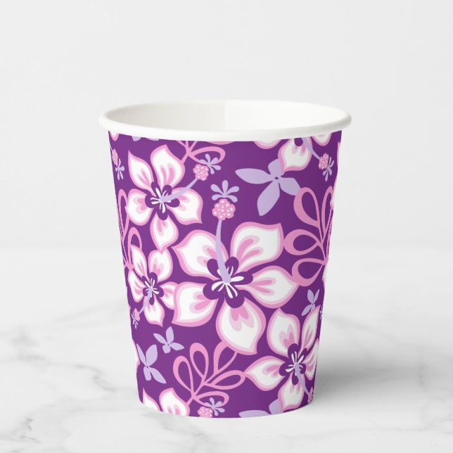 JUNGLE SURF (PURPLE COMBO) PAPER CUPS (Left)