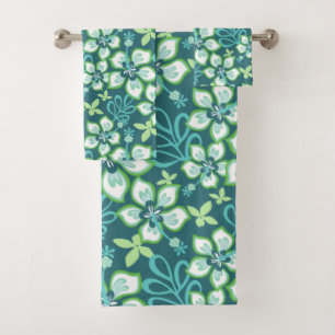 JUNGLE SURF (TEAL COMBO) BATH TOWEL SET