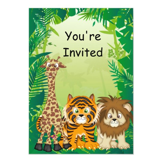 jungle theme birthday invitations safari theme birthday invitation