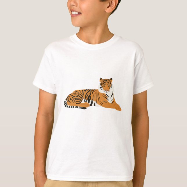 Jungle Tiger Animal  T-Shirt (Front)