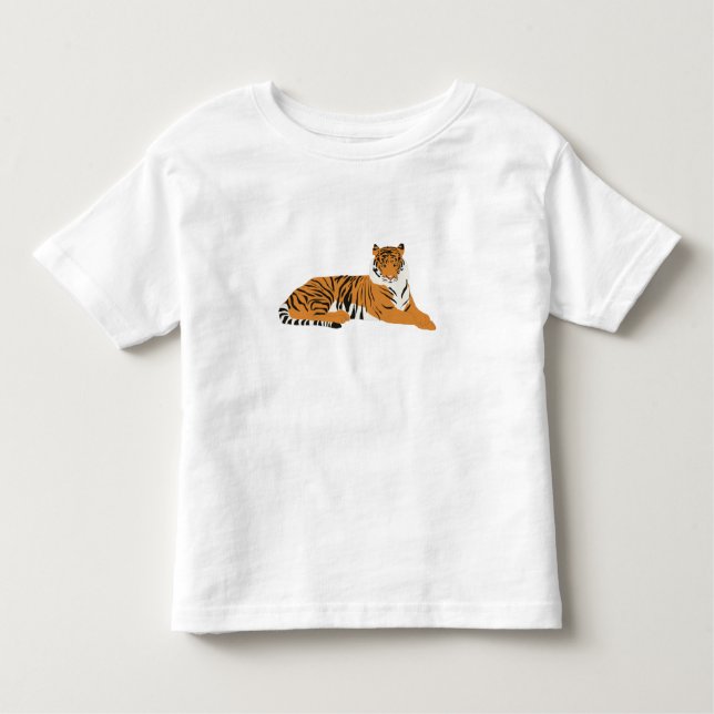 Jungle Tiger Animal  Toddler T-Shirt (Front)
