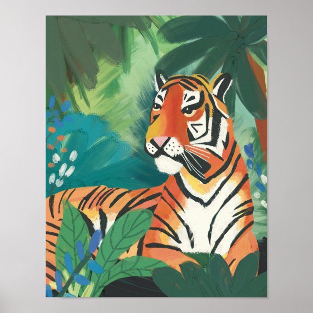 Jungle Tiger Art Print (Front)