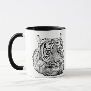 Jungle Tiger Face safari animal original nature Mug