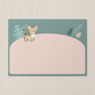 Jungle Tiger Kid's Birthday Invitation Envelope