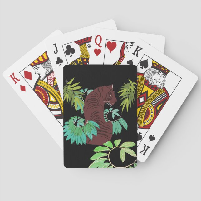 Jungle Tiger Playing Cards (Back)