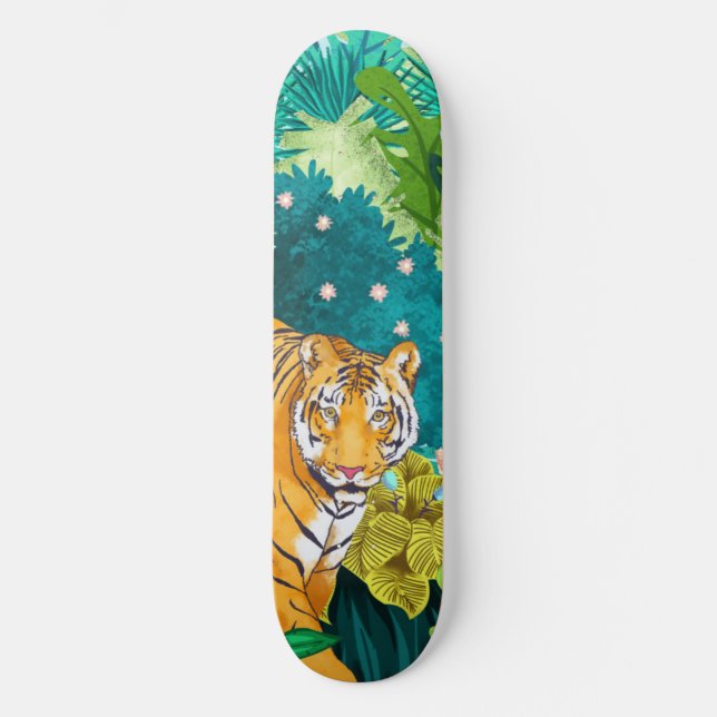 Jungle Tiger Skateboard (Front)