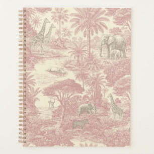 Jungle Toile Pattern Tropical Planner