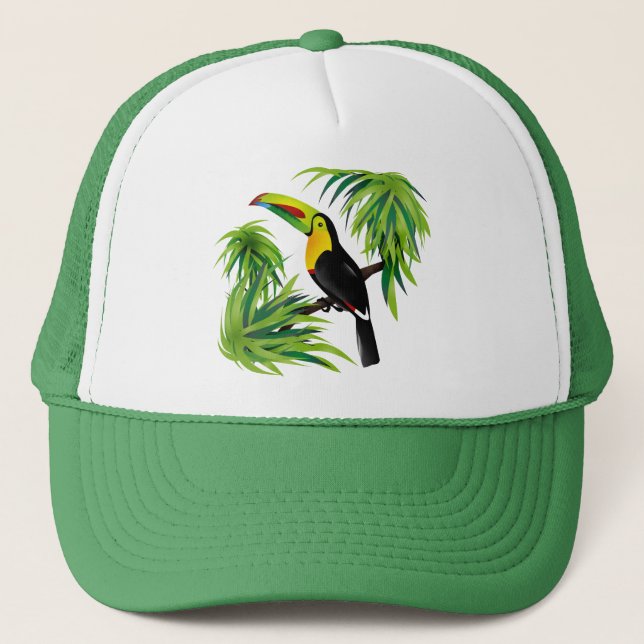Jungle Toucan Trucker Hat (Front)