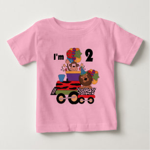 Jungle Train 2nd Birthday T-shirts and Gifts