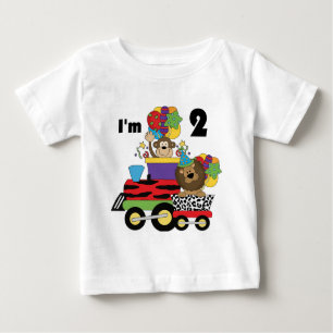 Jungle Train 2nd Birthday T-shirts and Gifts