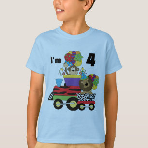 Jungle Train 4th Birthday  Tshirts and Gifts