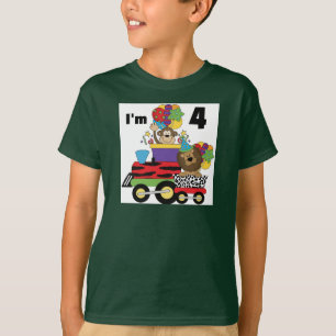 Jungle Train 4th Birthday  Tshirts and Gifts