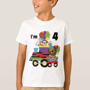 Jungle Train 4th Birthday  Tshirts and Gifts