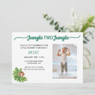 JUNGLE TWO JUNGLE INVITATION