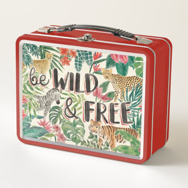 Jungle Vibes Metal Lunch Box (Front)