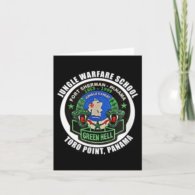 Jungle Warfare School Fort Sherman Toro Point Pana Card (Front)