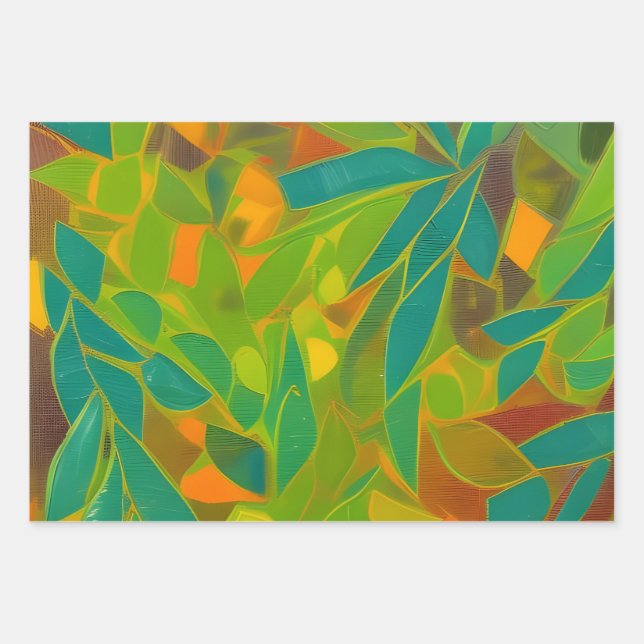 jungle wrapping paper sheet (Front)