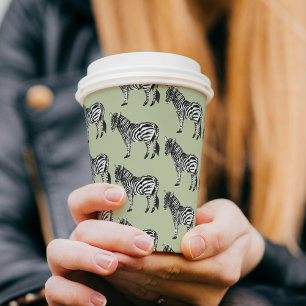 Jungle Zebra Wild Pattern  Paper Cups