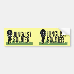 Junglist Soldier Bumper Sticker