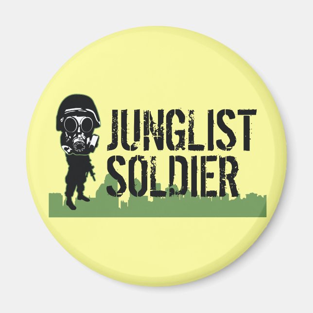 Junglist Soldier Magnet (Front)