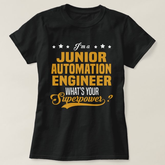 Junior Automation Engineer T-Shirt (Design Front)