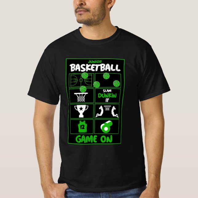 Junior Basketball Players T-Shirt (Front)