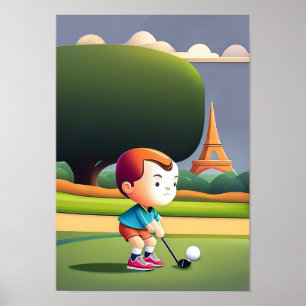 Junior Boys Golf Art Print