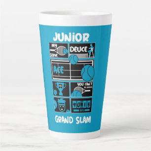 Junior Boys Tennis Player       Latte Mug