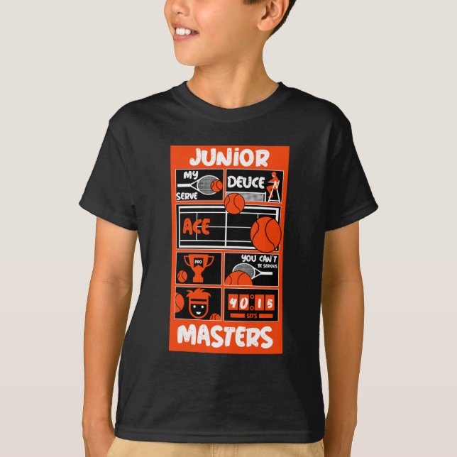 Junior Boys Tennis Player        T-Shirt (Front)