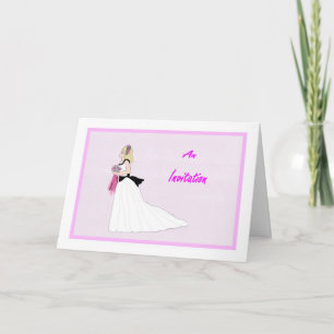 Junior Bridesmaid Request Hand Drawn Invitation