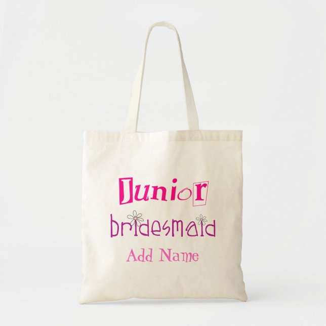 Junior Bridesmaid Tote Bag (Front)