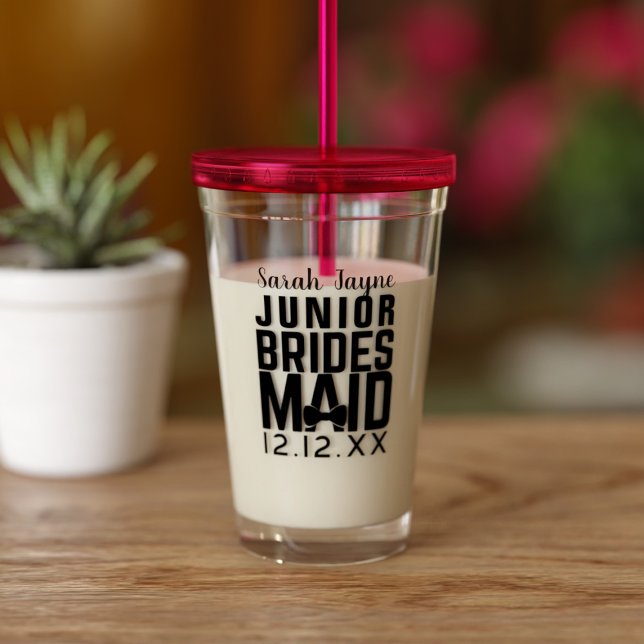 Junior Bridesmaid Wedding Favour Acrylic Tumbler (Creator Uploaded)