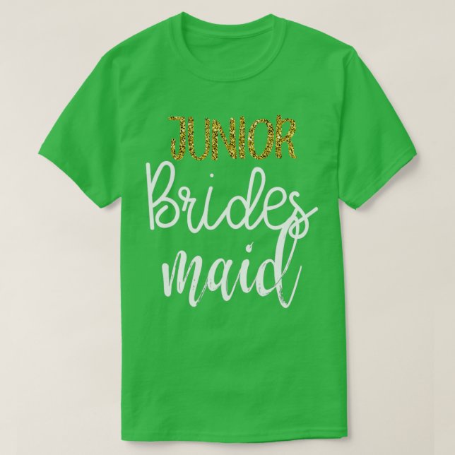 Junior Bridesmaid Wedding Party Bachelorette Party T-Shirt (Design Front)
