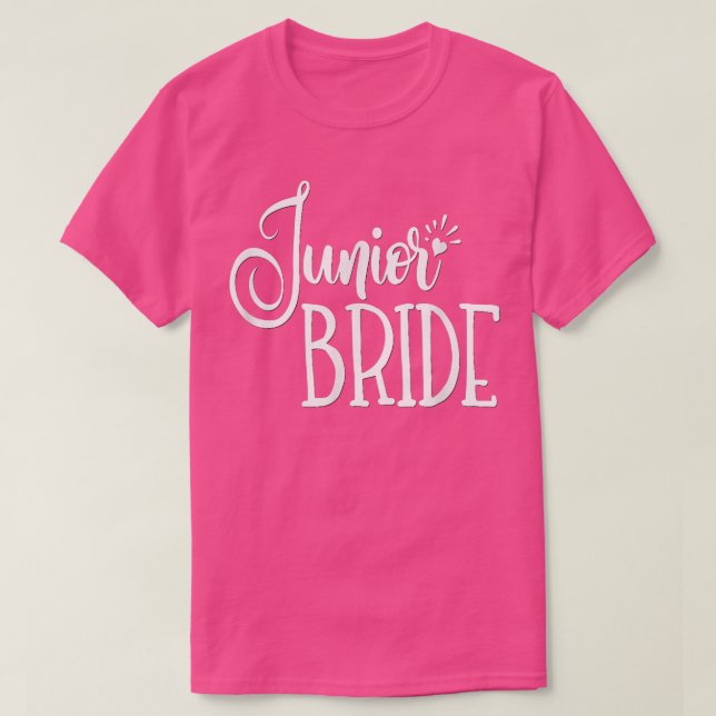 Junior BrideWedding Party Groom Family Tribe  T-Shirt (Design Front)
