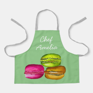 Junior chef macarons colourful kids apron