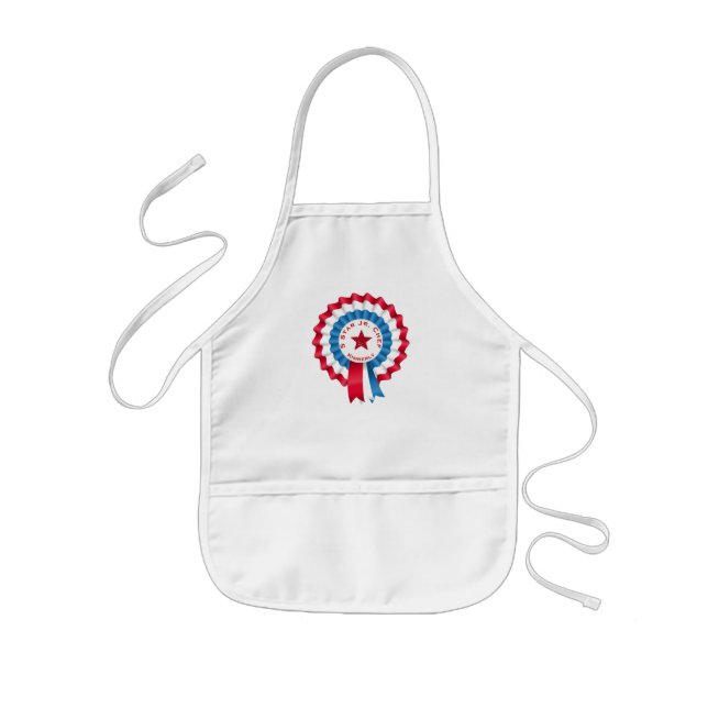 Junior Chef Ribbon Personalised Apron (Front)