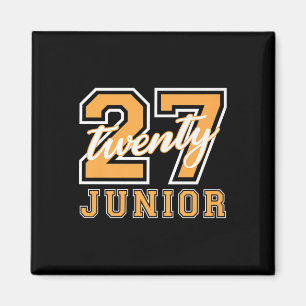 Junior Class 2027 Graduation Back To School Orange Magnet